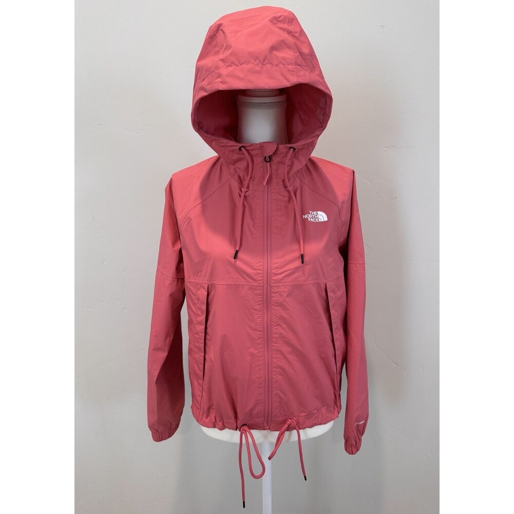 The North Face Antora Rain Hoodie Jacket Women's Sz S Cosmo Pink Lightweight